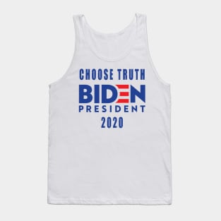 Biden 2020 choose truth Tank Top